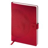 Ежедневник недатированный, А5, 136л., кожзам, Berlingo "Symbol", с магнитной застежкой, красный