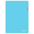 Папка-уголок Berlingo "Haze" А4, 200мкм, софт-тач, двухцветная, сиреневая/голубая