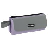 Пенал мягкий 2 отделения, 1 карман, 225*110*45 мм, Berlingo "Lavender", полиэстер с силиконом