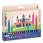 Фломастеры Berlingo "Замки", 36цв., смываемые, картон, европодвес