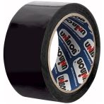 Клейкая лента упаковочная Unibob, 48мм*66м, 45мкм, черная