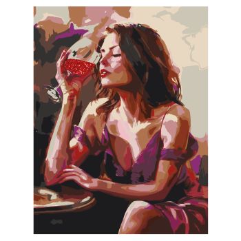 Картина по номерам на холсте с глиттером ТРИ СОВЫ 