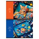 Альбом для рисования 32л., А4, на скрепке BG "Рисунок акварелью"