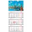 Календарь квартальный 1 бл. на 1 гр., 295*650 мм BG 