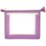 Папка для тетрадей 1 отделение А4 Först, прозрачная/сиреневая, пластик, на молнии