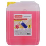 Средство для мытья полов и стен OfficeClean Профессиональное "Роза", концентрат, канистра, 5л