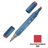 Маркер двусторонний для скетчинга Гамма "Студия", красный палевый, корпус трехгранный, пулевид./клиновид. наконечники